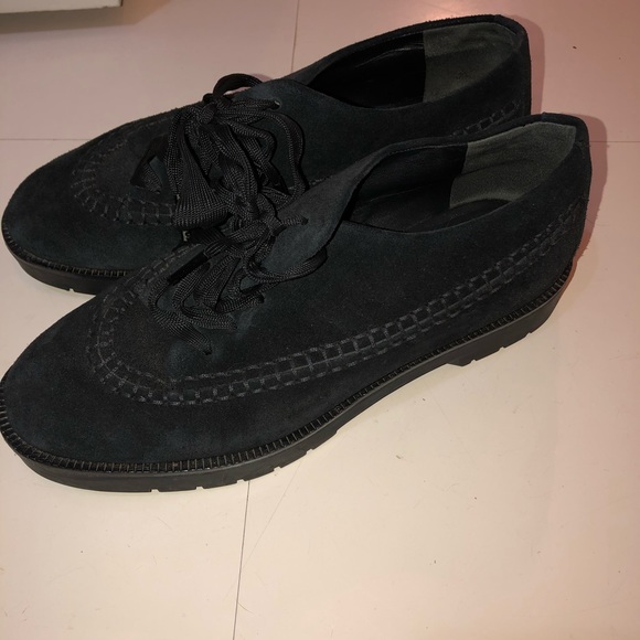 Alexander Wang Black Suede Creeper Shoes 37.5 - Picture 3 of 6